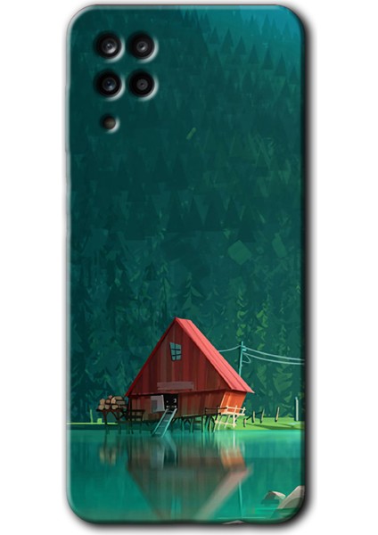 Samsung Galaxy Note 5 Kılıf Hd Desen Baskılı Arka Kapak - House In Woods