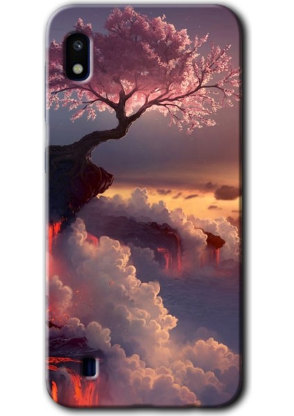 Samsung Galaxy A10 Kılıf Hd Desen Baskılı Arka Kapak - Uçurumdaki Hayat