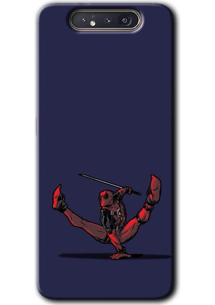 Samsung Galaxy A80 Kılıf Hd Desen Baskılı Arka Kapak - Deadpool 3