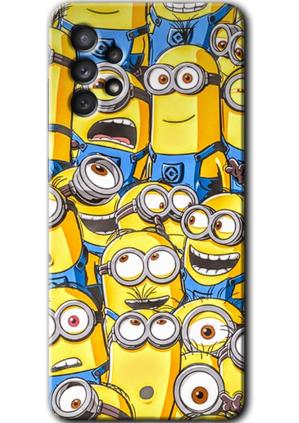 Samsung Galaxy A53 Kılıf Hd Desen Baskılı Arka Kapak - Minion Ordusu