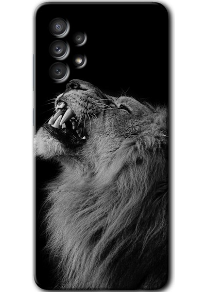Samsung Galaxy A72 Kılıf Hd Desen Baskılı Arka Kapak - Lion