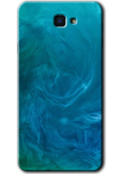 Samsung Galaxy J7 Prime 2 Kılıf Hd Desen Baskılı Arka Kapak - Mavi Aura