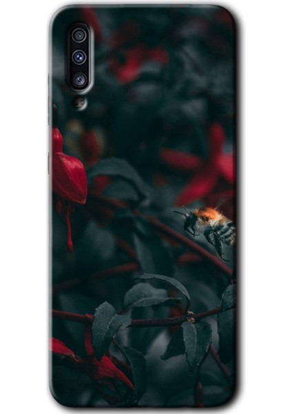Samsung Galaxy A70 Kılıf Hd Desen Baskılı Arka Kapak - Avcı Arı