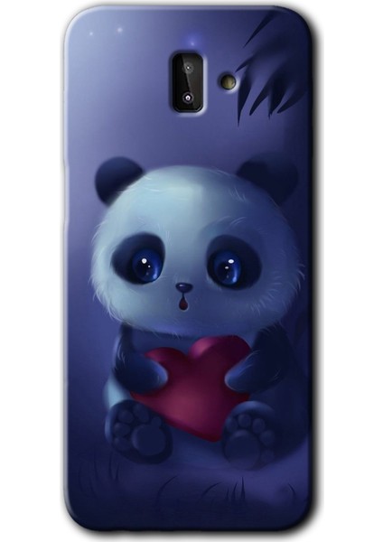 Samsung Galaxy J8 Kılıf Hd Desen Baskılı Arka Kapak - Bebek Panda