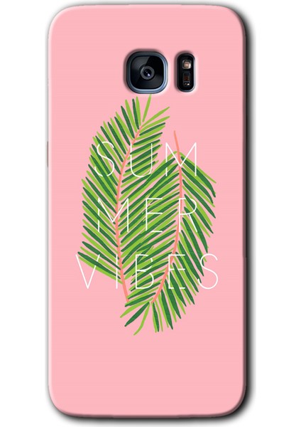 Samsung Galaxy S7 Edge Kılıf Hd Desen Baskılı Arka Kapak - Summer Vibes