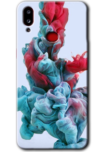 Samsung Galaxy A10S Kılıf Hd Desen Baskılı Arka Kapak - Renkli Karışım
