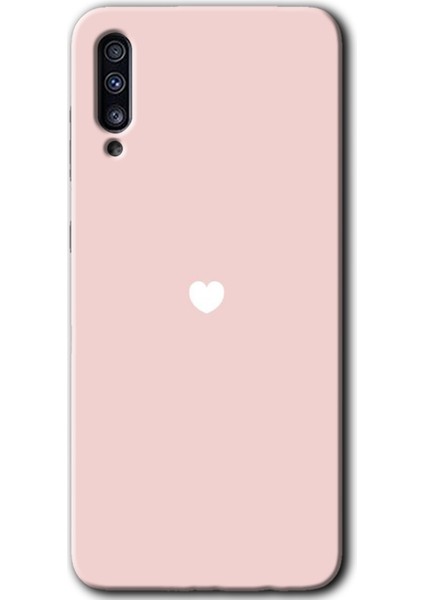 Samsung Galaxy A50 Kılıf Hd Desen Baskılı Arka Kapak - Sade Kalp