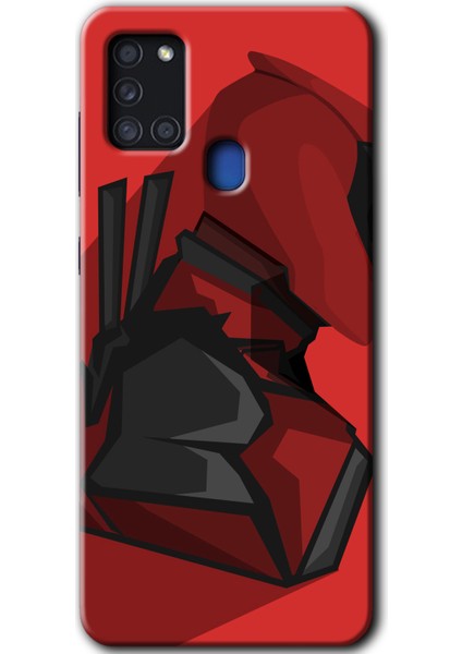 Samsung Galaxy A21S Kılıf Hd Desen Baskılı Arka Kapak - Deadpool