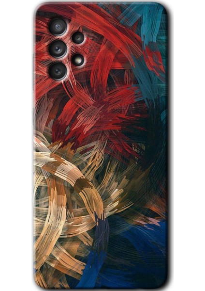 Samsung Galaxy A32 4g Kılıf Hd Desen Baskılı Arka Kapak - Karma Boyalar