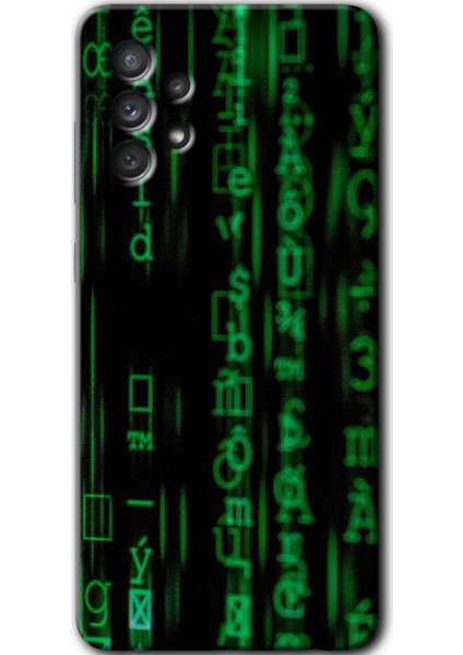 Samsung Galaxy A52S Kılıf Hd Desen Baskılı Arka Kapak - Matrix