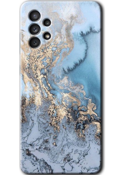 Samsung Galaxy A52S Kılıf Hd Desen Baskılı Arka Kapak - Eski Mermer