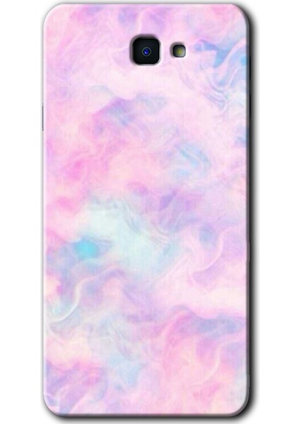 Samsung Galaxy J7 Prime Kılıf Hd Desen Baskılı Arka Kapak - Pembe-Duman