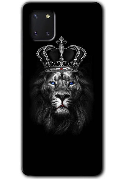 Samsung Galaxy A81 Kılıf Hd Desen Baskılı Arka Kapak - King Lion