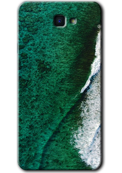 Samsung Galaxy J7 Prime Kılıf Hd Desen Baskılı Arka Kapak - Yeşil Okyanus
