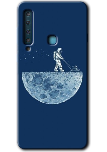 Samsung Galaxy A9 2018 Kılıf Hd Desen Baskılı Arka Kapak - Uzay Işçisi