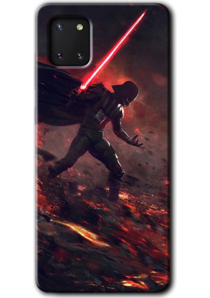 Samsung Galaxy A81 Kılıf Hd Desen Baskılı Arka Kapak - Darh Vader Wars