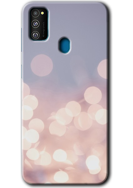 Samsung Galaxy M21 Kılıf Hd Desen Baskılı Arka Kapak - Blur Lights