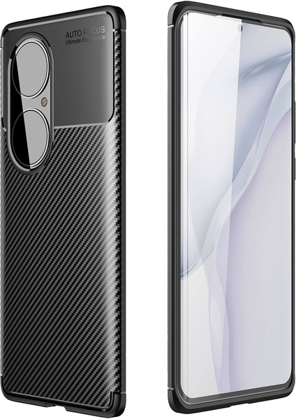 Huawei P50 Pro Uyumlu Kılıf Esnek Tpu Silikon Siyah Hng