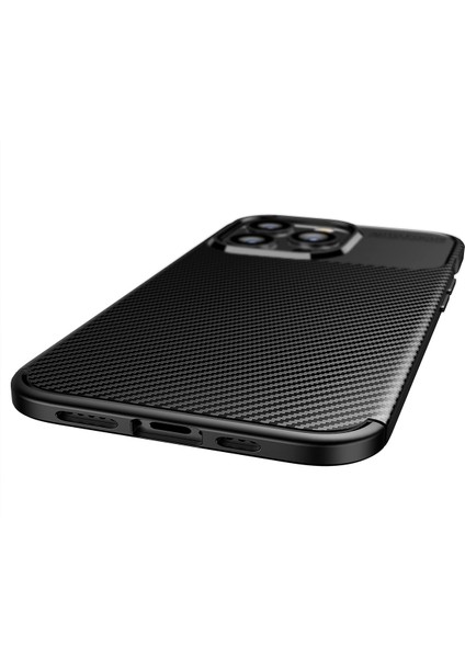 iPhone 13 Pro Uyumlu Kılıf Esnek Tpu Silikon Siyah Hng