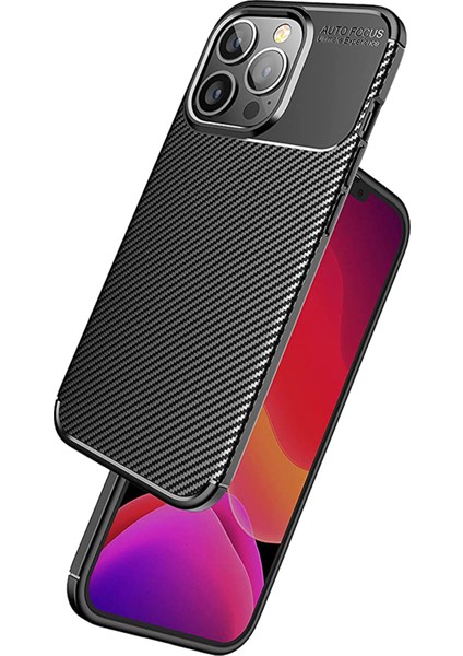 iPhone 13 Pro Uyumlu Kılıf Esnek Tpu Silikon Siyah Hng