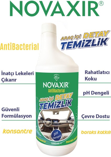 Araç İçi Detay Temizlik, 1Litre Koltuk, Kokbit, Tavan