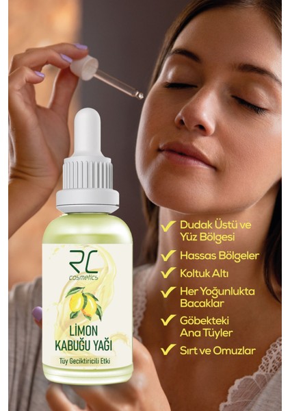 LİMON KABUĞU YAĞI TÜY GECİKTİRİCİLİ ETKİ TÜY AZALTICI SERUM 30ml