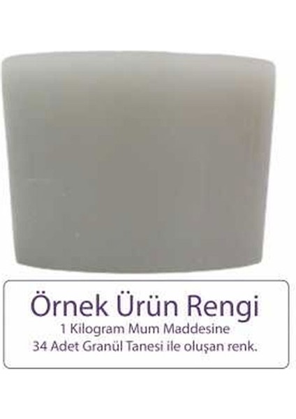 Gri Mum Boyası 100 gr - Granül Mum Boyası