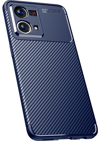 Oppo Reno 7 4g Uyumlu Kılıf Esnek Tpu Silikon Lacivert Hng