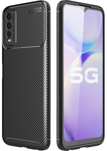 Vivo Y20 Uyumlu Kılıf Esnek Tpu Silikon Siyah Hng
