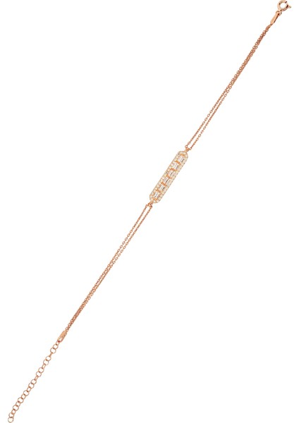Baget Taşlı 925 Ayar Gümüş Bileklik - B083901 fırsatları