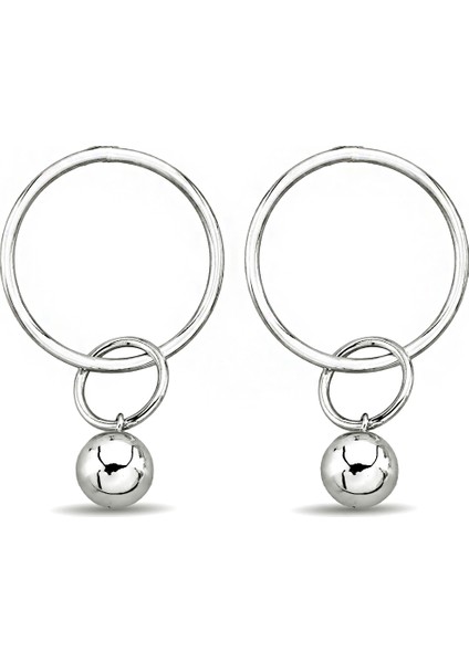 925 Ayar Gümüş Toplu Halka Küpe - K091101 fiyatları