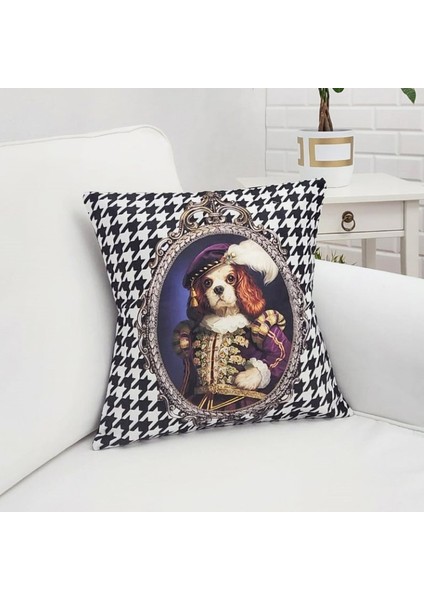 Sevimli Hayvan Figür Baskılı Kırlent Kılıfı 43X43CM