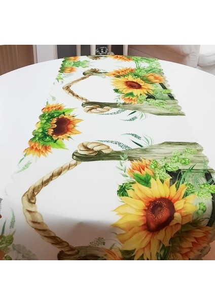 Yaz Desenli Dekoratif Runner Örtü 40X140CM