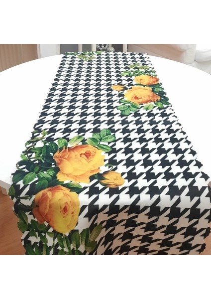 Yaz Desenli Dekoratif Runner Örtü 40X140CM