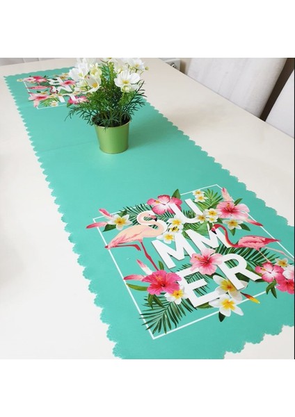 Tropikal Summer Dekoratif Runner Örtü 40X140CM