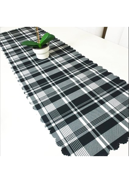 Trendy Ekose Model Dekoratif Runner 40X140CM