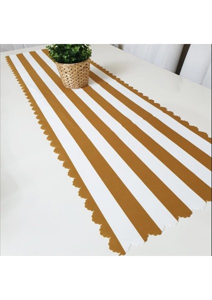 Trendy Renkli Şerit Model Dekoratif Runner 40X140CM