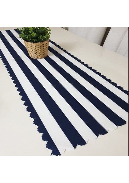 Trendy Renkli Şerit Model Dekoratif Runner 40X140CM