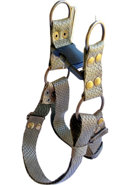 Köpek göğüs tasması küçük ırk hakiki deri kabartmalı genişlik:2,5cm göğüs ölçüsü:40-60cm ayarlamalı dog harness GT1-13