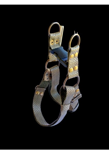 Köpek göğüs tasması küçük ırk hakiki deri kabartmalı genişlik:2,5cm göğüs ölçüsü:40-60cm ayarlamalı dog harness GT1-13