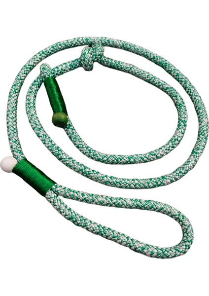 Köpek gezdirme kayışı boyun tasmalı takım halat yeşil beyaz uzunluk:120cm kalınlık:10mm dog leash TB2-6