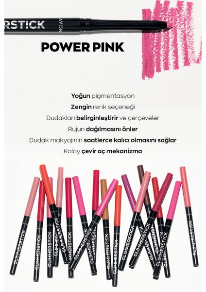 Glimmerstick Dudak Kalemi Power Pink