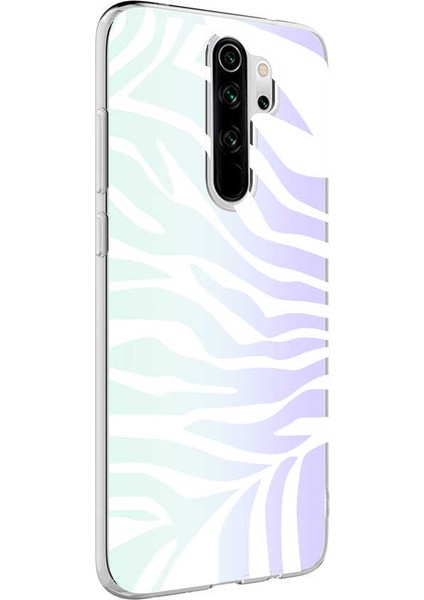 Xiaomi Redmi Note 8 Pro Kapak Zebra Desenli Fosforlu Silikon Kılıf