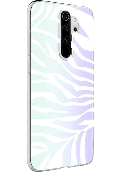 Kzy Xiaomi Redmi Note 8 Pro Kapak Zebra Desenli Fosforlu Silikon Kılıf