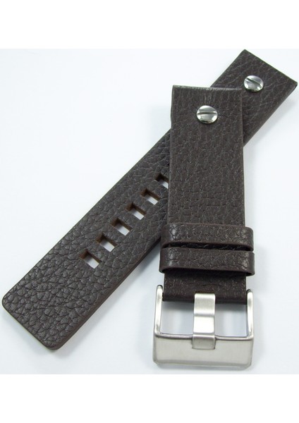 Vidalı 24MM Kahverengi Deri Saat Kayışı Diesel Model Saat Kordonu fiyatları