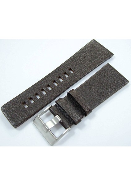 Azzuro 29MM Çift Pimli 2 Kahverengi Deri Saat Kayışı Kordonu Dz