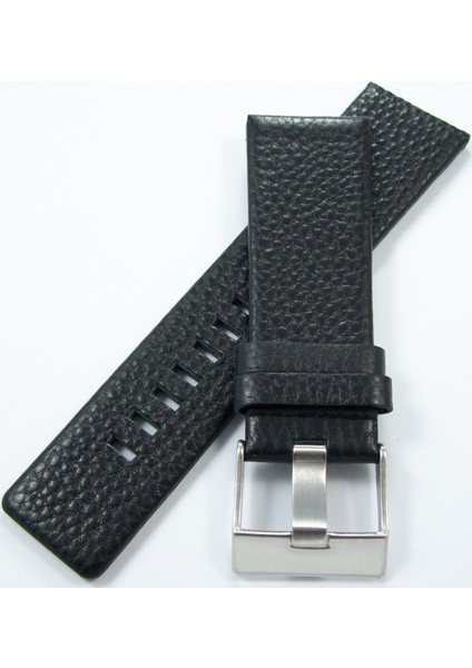 1. Kalite 27MM Siyah Deri Saat Kayışı Diesel Model Saat Kordonu Ç