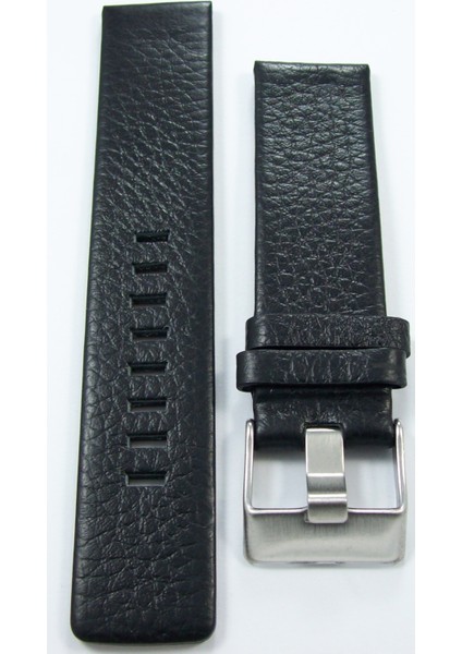 1. Kalite 22MM Siyah Deri Saat Kayışı Diesel Model Saat Kordonu Ç