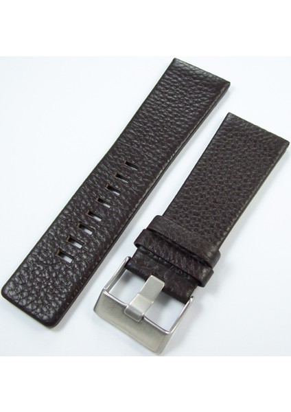28MM Koyu Kahverengi Deri Saat Kayışı Diesel Model Saat Kordonu