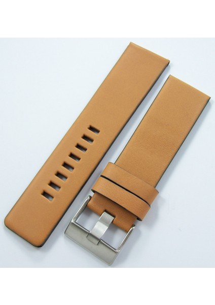 Bizon Camel Açık Taba Deri Saat Kordonu 26MM Diesel Model Kayışı